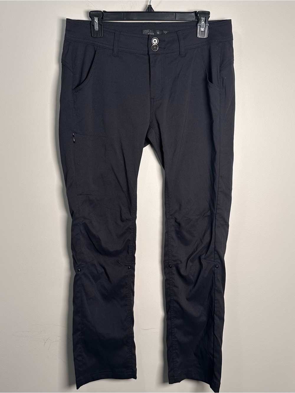 Prana Black Stretch Cargo convertible Pants